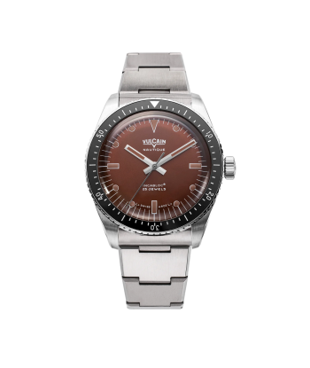 Montre Vulcain - Skindiver Nautique 38mm - "Coca Cola " Brown (metal bracelet + rubber strap included) store