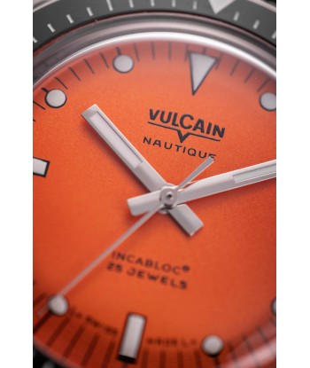 Montre Vulcain - Skindiver Nautique 38mm - Orange (metal bracelet + rubber strap included) Comparez et commandez 