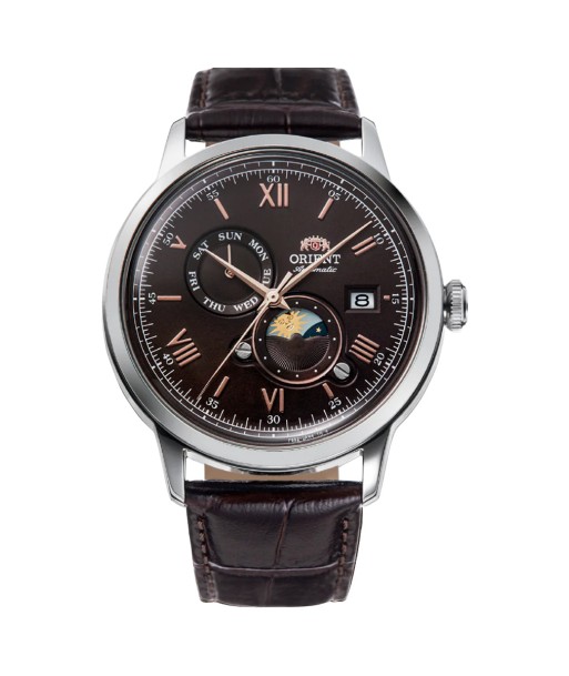 Orient Bambino v9 Moonphase Noir RA-AK0804Y30B la colonne vertébrale