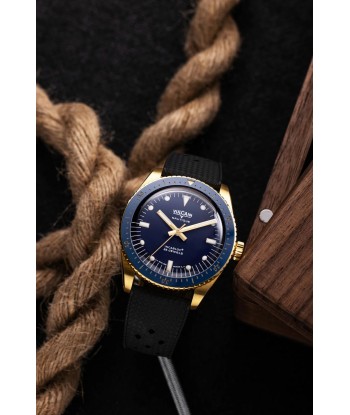 Montre Vulcain - Skindiver Nautique 38mm - Gold & Blue Venez acheter