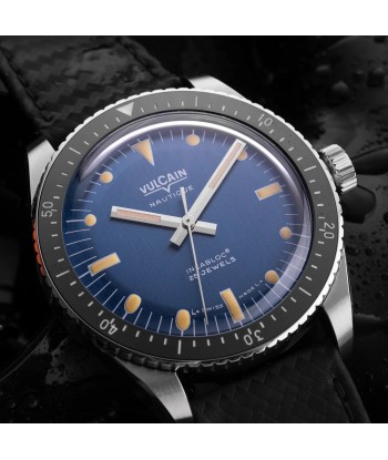 Montre Vulcain - Skindiver Nautique 38mm - Blue (metal bracelet + rubber strap included) france