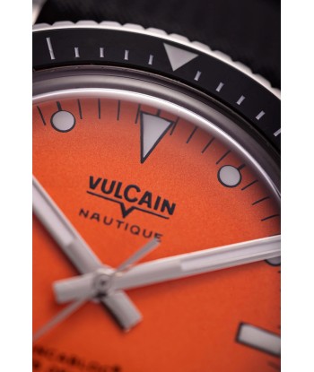 Montre Vulcain - Skindiver Nautique 38mm - Orange (metal bracelet + rubber strap included) Comparez et commandez 