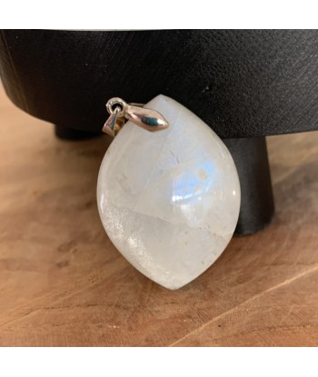 Pendentif labradorite blanche extra, péristérite, pierre de lune arc-en-ciel Les êtres humains sont 