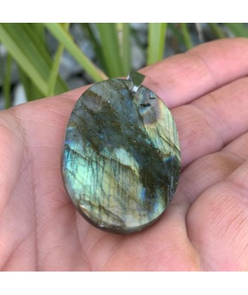 Pendentif en labradorite, la pierre de protection, la pierre du thérapeute, collier unique outlet