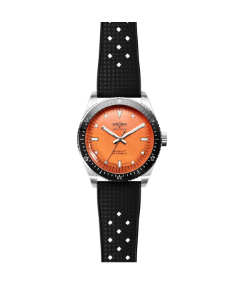 Montre Vulcain - Skindiver Nautique 38mm - Orange (metal bracelet + rubber strap included) Comparez et commandez 