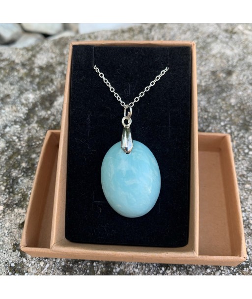 Pendentif turquoise naturelle de Madagascar, la dickite, la pierre de bonne fortune commande en ligne