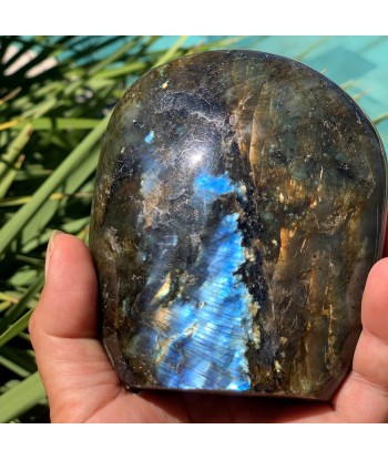 Pierre labradorite bleue de 800g, "la pierre du thérapeute" en ligne des produits 