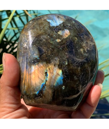 Pierre labradorite bleue de 800g, "la pierre du thérapeute" en ligne des produits 