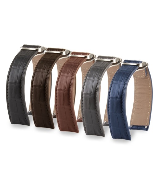 Ebel - Bracelet de montre cuir - Alligator (noir, gris, marron, bleu...) En savoir plus