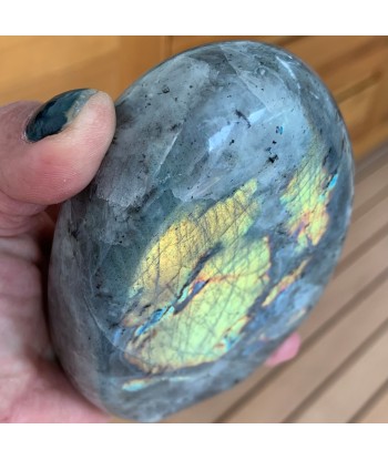 Labradorite multicolor polie claire dorée 727g ou a consommer sur place