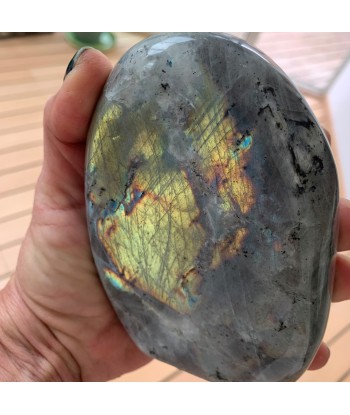 Labradorite multicolor polie claire dorée 727g ou a consommer sur place