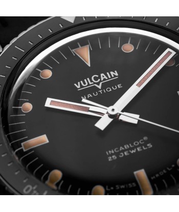 Montre Vulcain - Skindiver Nautique 38mm - Black (metal bracelet + rubber strap included) rembourrage situé sous