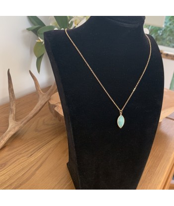 Collier amazonite naturelle, un bijoux d'été délicat À commander