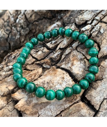 Bracelet malachite naturelle, la pierre anti-douleurs basket pas cher