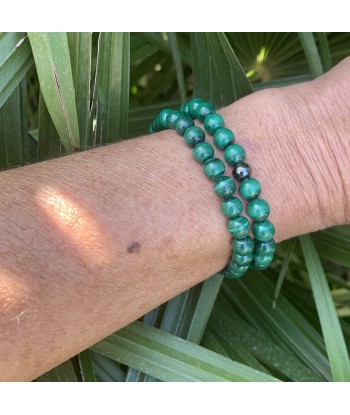 Bracelet malachite naturelle, la pierre anti-douleurs basket pas cher