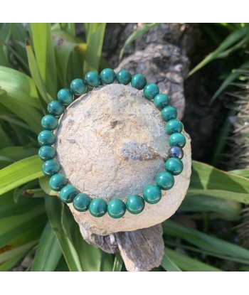 Bracelet malachite naturelle, la pierre anti-douleurs basket pas cher