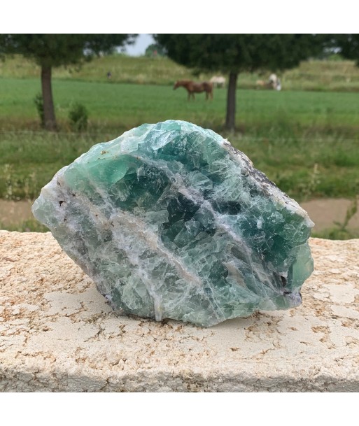 Grande Fluorine arc en ciel de 4kg 200g ! Une fluorite rare livraison et retour toujours gratuits