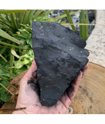 Grande shungite naturelle authentique, un magnifique bloc de shungite brute Venez acheter