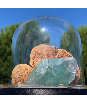 Objet de décoration unique, une création avec fluorite arc en ciel l'achat 