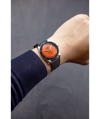 Montre Vulcain - Skindiver Nautique 38mm - Orange (metal bracelet + rubber strap included) Comparez et commandez 