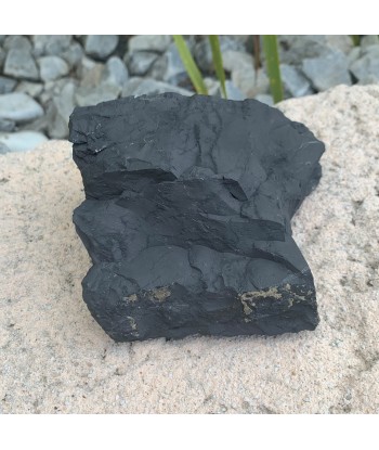 Grande shungite naturelle authentique, un magnifique bloc de shungite brute Venez acheter