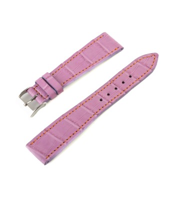 Bracelet montre "Solo" Alligator - Largeur 20/16 mm / Taille M (n° 3) brillant des détails fins