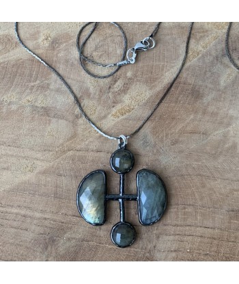 Pendentif demi-lune en labradorite facettée Comment ça marche