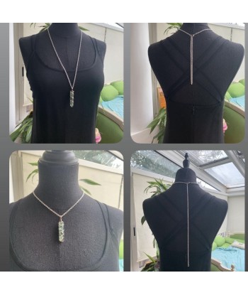 Collier pendentif émeraude en orgonite, du choker au sautoir Voir les baskets