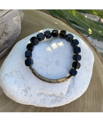 Bracelet en obsidienne noire Voir les baskets