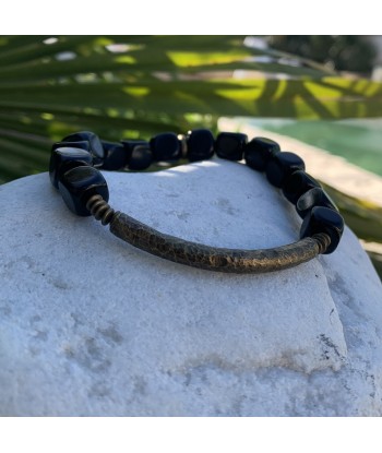 Bracelet en obsidienne noire Voir les baskets