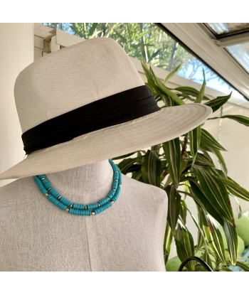 Choker en Turquoise, un collier pour homme argent et turquoise solde