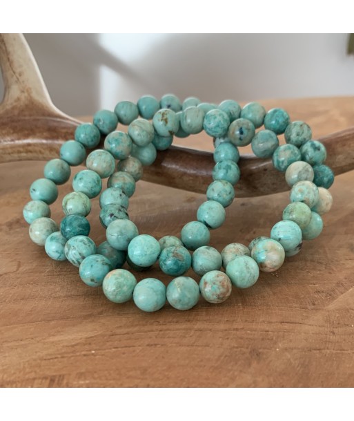 Beau Bracelet turquoise véritable du Pérou, pierre des chamanes Pour