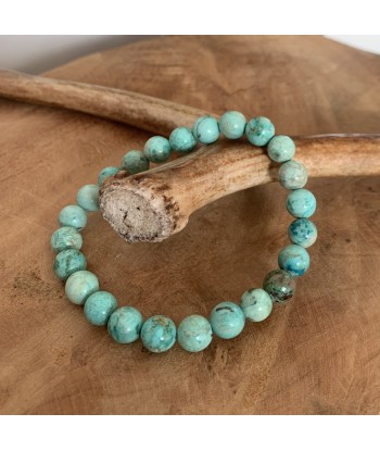 Beau Bracelet turquoise véritable du Pérou, pierre des chamanes Pour