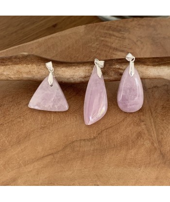 Pendentif Kunzite, qualité extra, véritable kunzite rembourrage situé sous