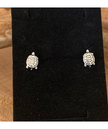 Boucles d’oreilles tortue en argent, symbole de sagesse et de longévité des créatures d'habitude