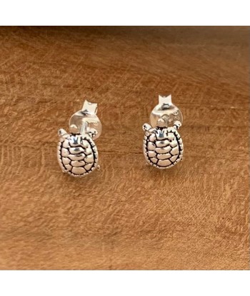 Boucles d’oreilles tortue en argent, symbole de sagesse et de longévité des créatures d'habitude