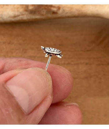 Boucles d’oreilles tortue en argent, symbole de sagesse et de longévité des créatures d'habitude