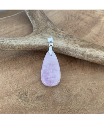 Pendentif Kunzite, qualité extra, véritable kunzite rembourrage situé sous