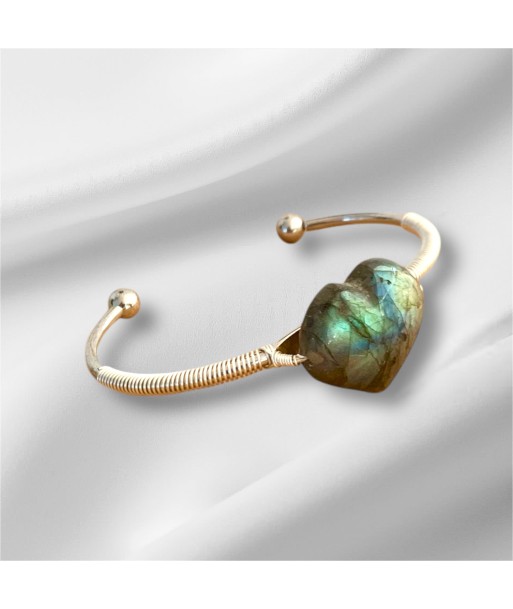 Bracelet labradorite coeur En savoir plus