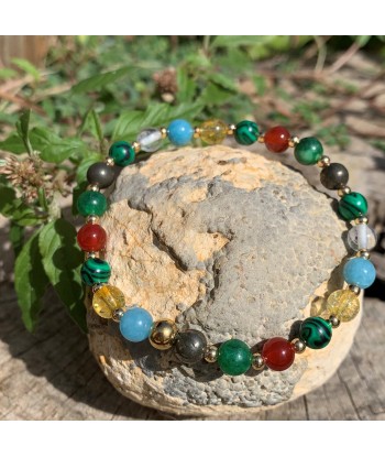 Bracelet chemin de vie en perles naturelles SUR COMMANDE, lithothérapie et numérologie Livraison rapide