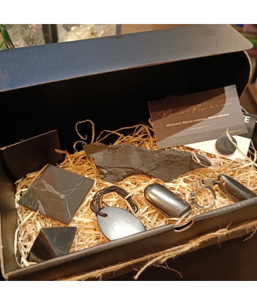 Shungite box "the neutralizer" 7 shungite stones suggérées chez