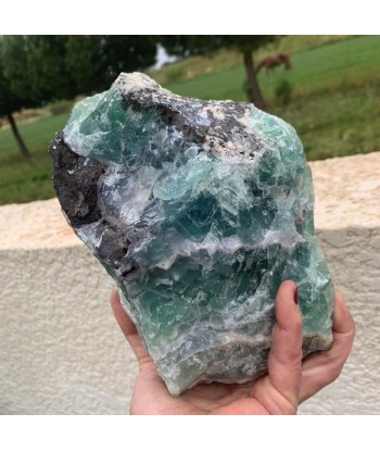 Large Raw Rainbow Fluorite from Brazil, 4kg 200g Natural Fluorite! rare coin Découvrez la collection