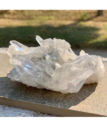 Amas de quartz cristal de roche pour collectionneur, une merveille ! est présent 