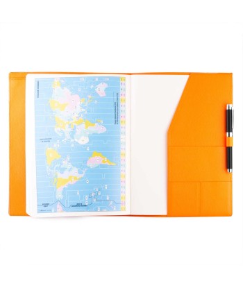 Vente exclusive - Couverture pour agenda  & cahier en cuir A4 - Veau grainé en stock