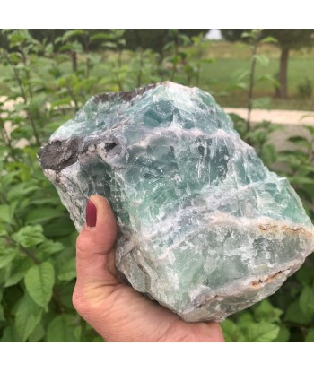 Grande Fluorine arc en ciel de 4kg 200g ! Une fluorite rare de l' environnement