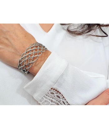 Bracelet Manchette Bertha en argent ou a consommer sur place