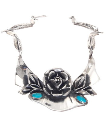 Collier Frida en argent massif et turquoise meilleur choix