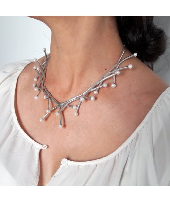 Collier Muguet en argent de technologie