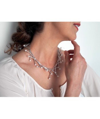 Collier Muguet en argent de technologie