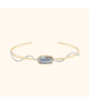 Bracelet Jonc Sangha labradorite le des métaux précieux